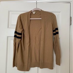 J Crew Factory Varsity Cardigan L